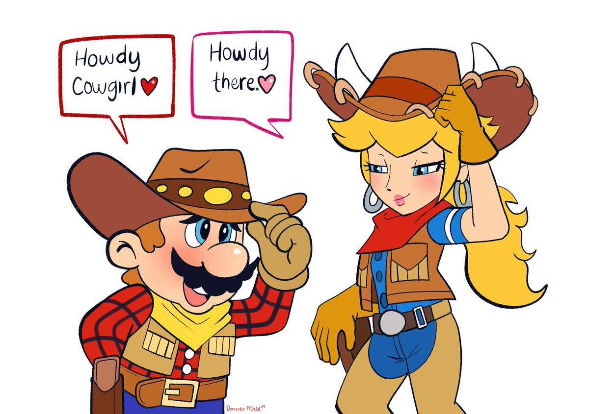 Cowboy greeting <3

#mareach  #PrincessPeach #PrincessPeachShowtime #Mario #fanart