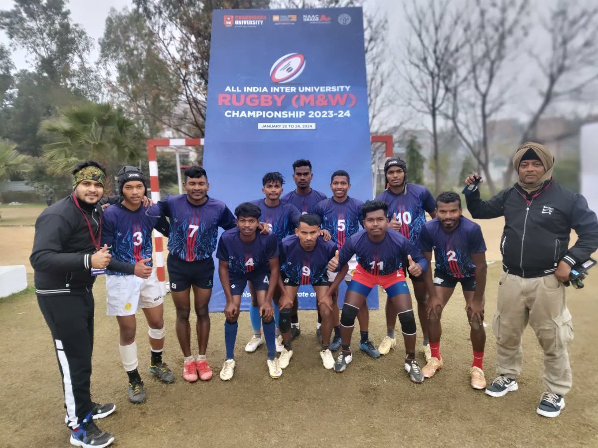 MayurbhanjRugby's tweet photo. Congratulations boys team. We feel proud that for the 7 members of #MDRFA have been selected in the @MscbUniversity team for the All India University Rugby Tournament 2024.
We would like to wish All the best to all the players and officials.@CMO_Odisha @GC_Murmu @Vkpandianfancl1 https://t.co/rxM7FLIKZ6