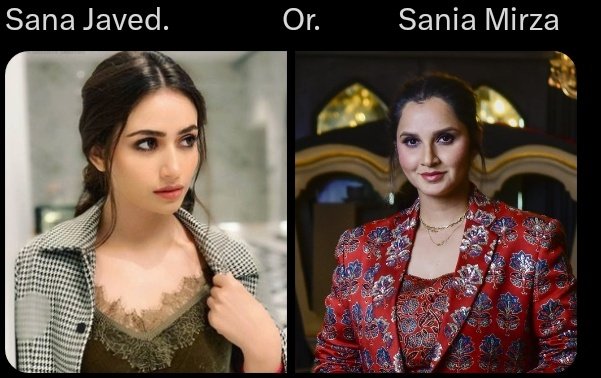 Which one???
#SanaJaved #SaniaMirzadivorce
#ShoaibMalikMarriage