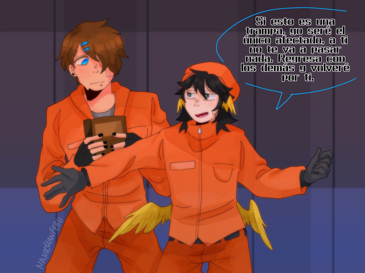 FeruNanichan's tweet photo. Día 2 
[Mi trabajo esta hecho]
//dies//

#QSMPPrison #qsmp #quackityfanart  #Luckity https://t.co/qvPGLcjPgb