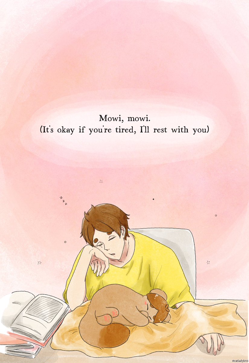 Mowi, mowi 🐾♥️ (it’s okay to rest, I’ll keep you safe.)  #haikyuu #motoyakomori
