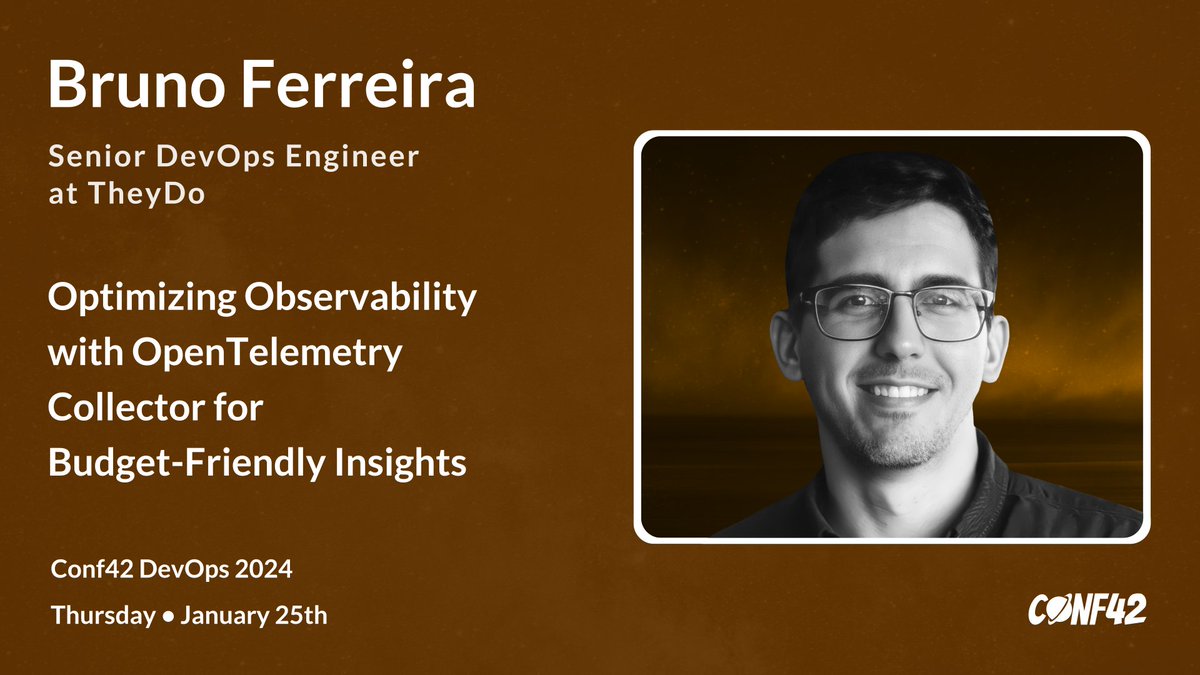 🌟Join #Conf42DevOps!🗣️🚀

🌐conf42.com/DevOps_2024_Br…

🎙️Learn about TheyDo’s journey in managing budget constraints by tail sampling data effectively. Gain insights into choosing it over other alternatives for #costeffective observability!

#OpenTelemetryCollector #TechEfficiency