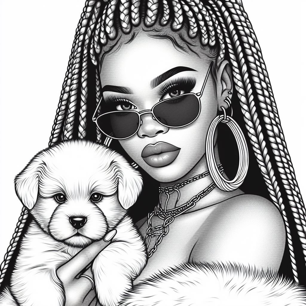 GMD_Ace's tweet photo. Testing out different prompts🙃 Customize your coloring experience 💅🏾 

Pretty Bougie &amp; Ratchet: A Melanated Coloring Book: Coloring Books for Black Women 
https://t.co/c78fpsUdQ7 https://t.co/GRjmH4erRO