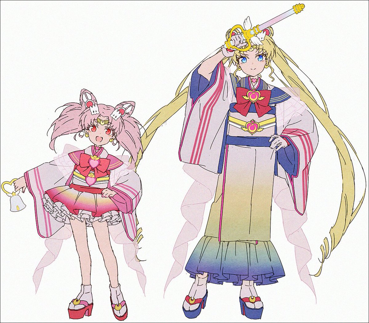 セーラームーン「#気ままに和服化 #セーラームーン」|hakusaiのイラスト