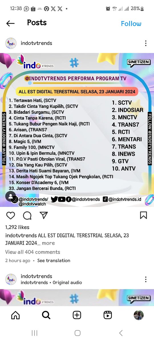 littlefizz_'s tweet photo. Ya walaupun gk nyampe TVR 3.. setidaknya naik pesat dengan kehadiran Aldebaran.. https://t.co/i0Sh4oEBaH