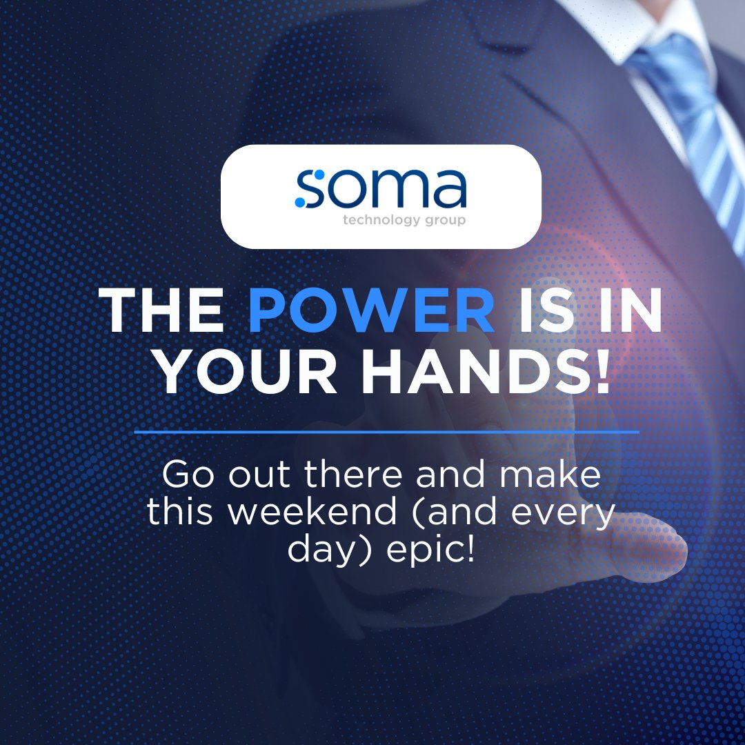 soma_technology's tweet image. soma tech Fam, Friday&apos;s Here!
Time to ditch the routine and ignite your tech passion!

The power is in your hands! Go out there and make this weekend (and every day) epic!

#somatechMotivates #somatechnologygroup #motivationalfriday #FridayVibes