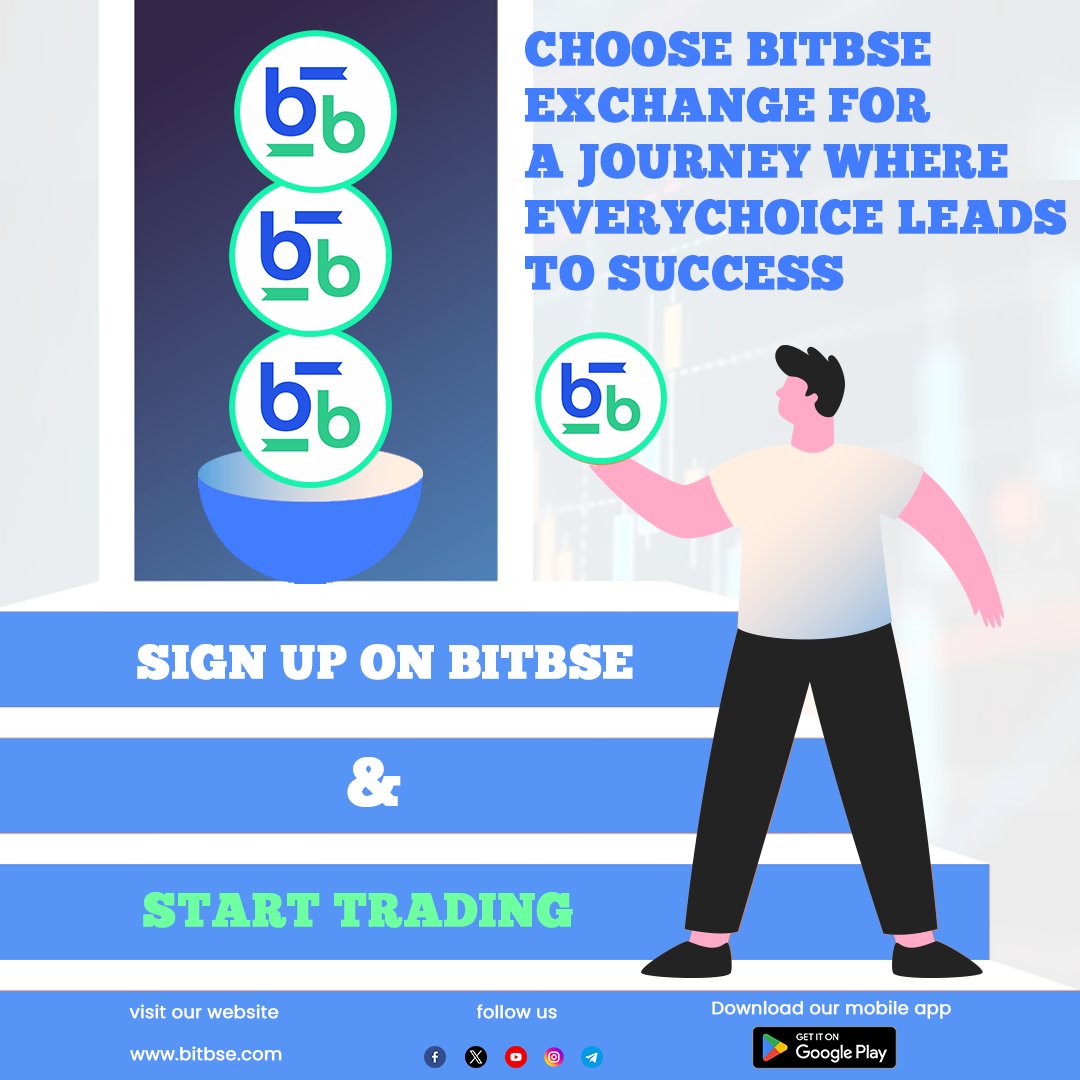 bitbse's tweet photo. Choose Bitbse Exchange for a Journey Where Everychoice leads to success.✨💱📈
#bitbsetrading #UnlockOpportunities #bitbseexchange #cryptoexchange #buyandsellcrypto #cryptocurrency #starttrading #buycryptocurrencynow #bestcryptoexchange #tradingplatform #buybitcoin #buyethereum https://t.co/4nQwsQGceW