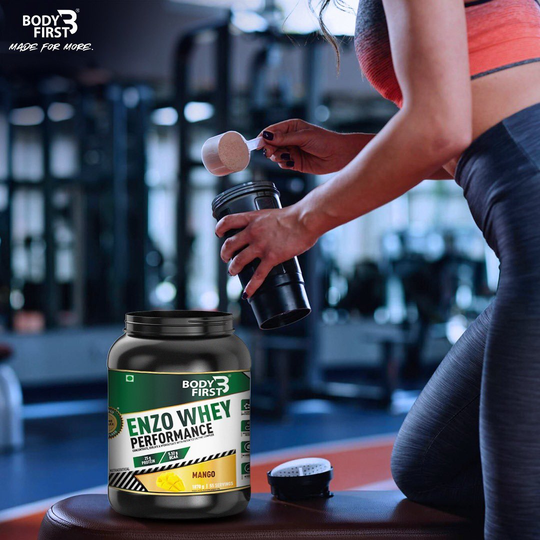 💪🏻Muscle madness incoming! BodyFirst Enzo Whey - your protein-packed fiesta! It's no sugar and all gains! With BCAA, Premium protein & Digezyme Enzyme Complex making it the muscle recovery maestro. And, that's all that you need for a workout rave! 🏃🏻‍♀️🎉 #Protein #Gym #Workout