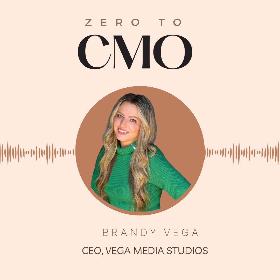 Brandy Vega found her way from Army to the Newsroom, then as a Marketing exec before opening her own studio. She has since started her own non-profit and just announced a new #Tech Startup!

In this week's <a href="/ZerotoCMO/">ZerotoCMO</a>, Brandy shares her inspirational story: spotifyanchor-web.app.link/e/U1iCEnL4BGb
