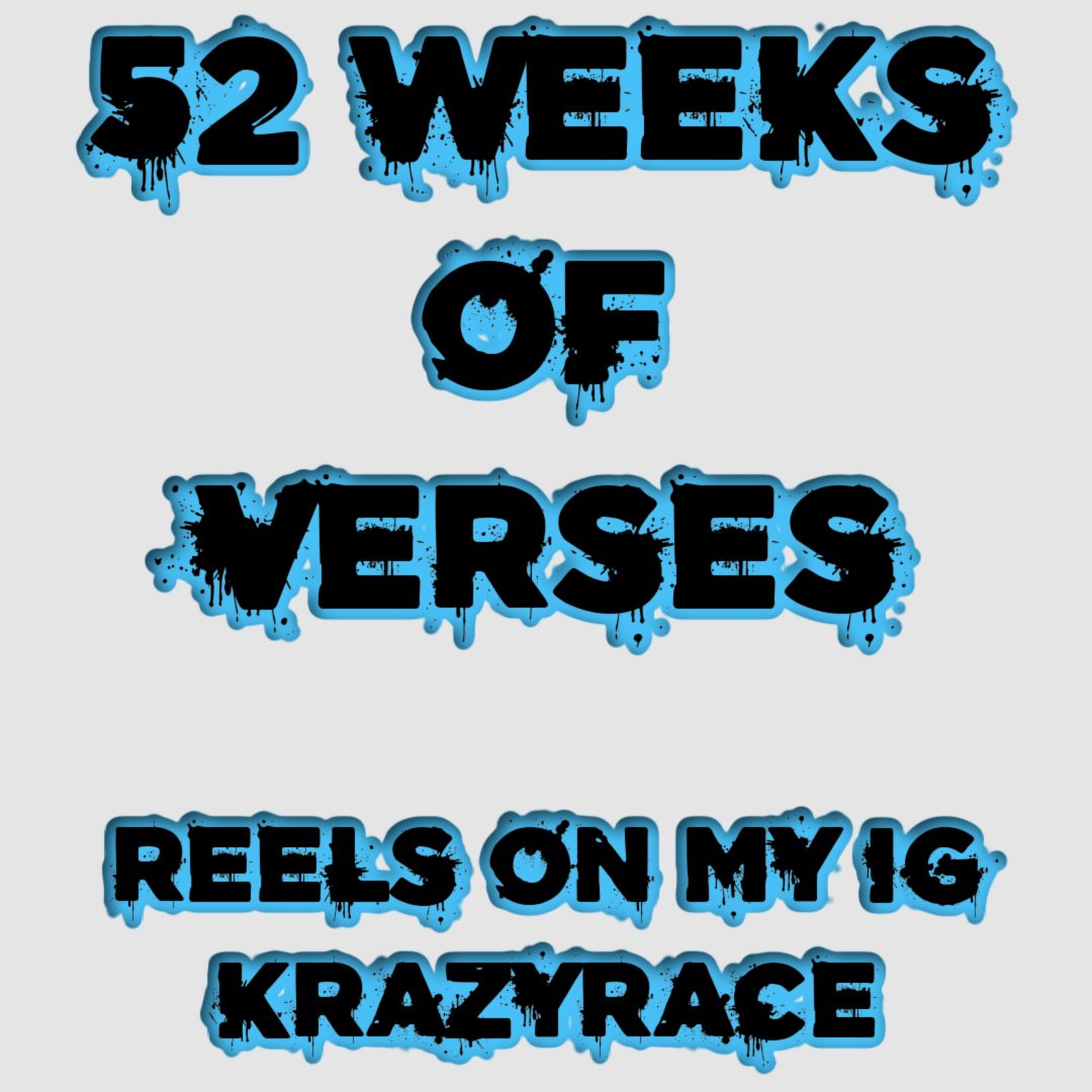 52 Weeks of Various Verses in 2024. I'll be posting up verses 
from my albums, collabos and unreleased music weekly.

Catch them on my reels on IG.

#krazyrace #52weeks #hiphop 
#rapverse #lahiphop #westcoast
#undergroundhiphop #realizm
#artist #emcee #reelsvideo #2024