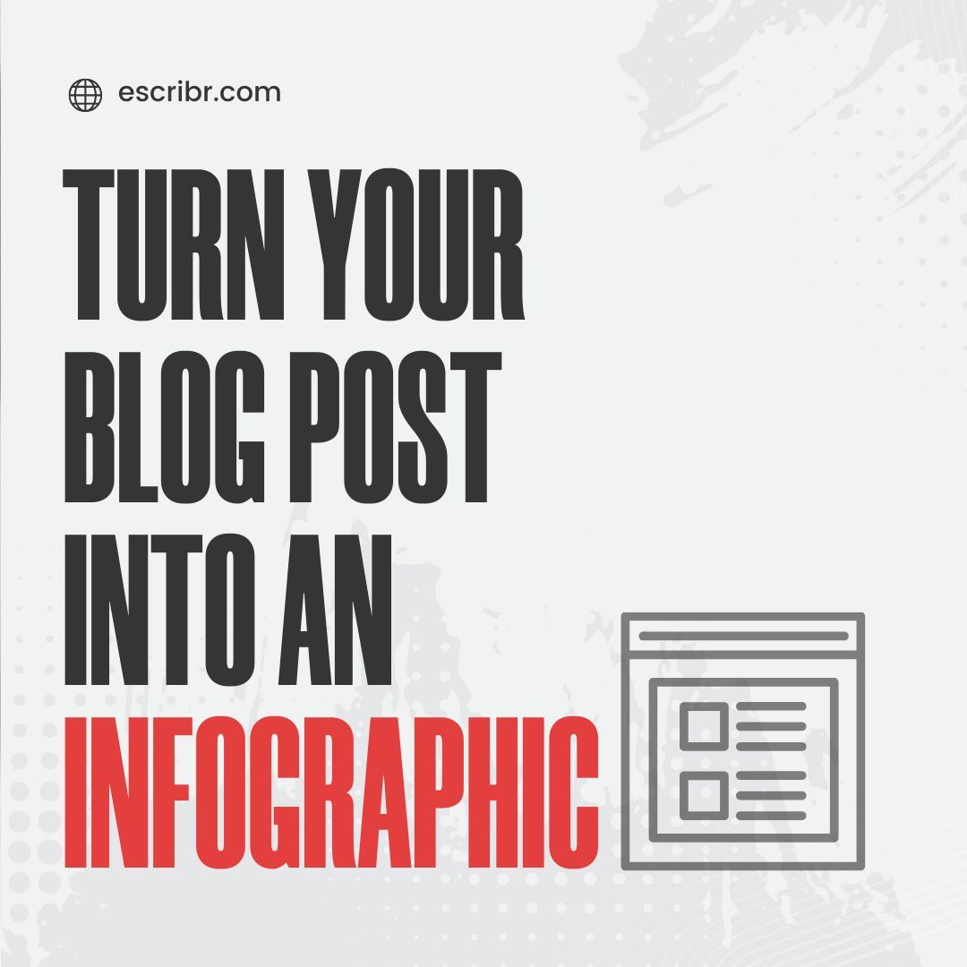 escribr_team's tweet image. 📝💡Transforming your blog post into an eye-catching infographic is easier than you think! 🔥🎨

#InfographicDesign #BloggingTips #ContentCreationMadeEasy #VisualStorytelling 🎉