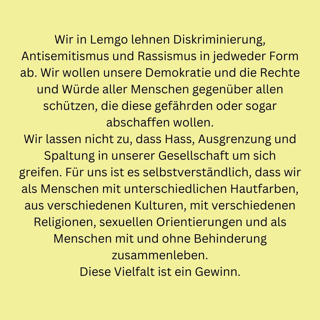 fff_lemgo's tweet image. ‼️Das „Bündnis Lemgo hält zusammen“ ruft zur Demo für Demokratie und Vielfalt auf ‼️
Wir als Fridays for Future Lemgo, schließen uns der Demo an. Wir freuen uns auf euch 💚