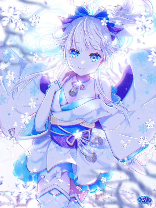 #TLに雪作品を降らせよう 氷桜  hizakura