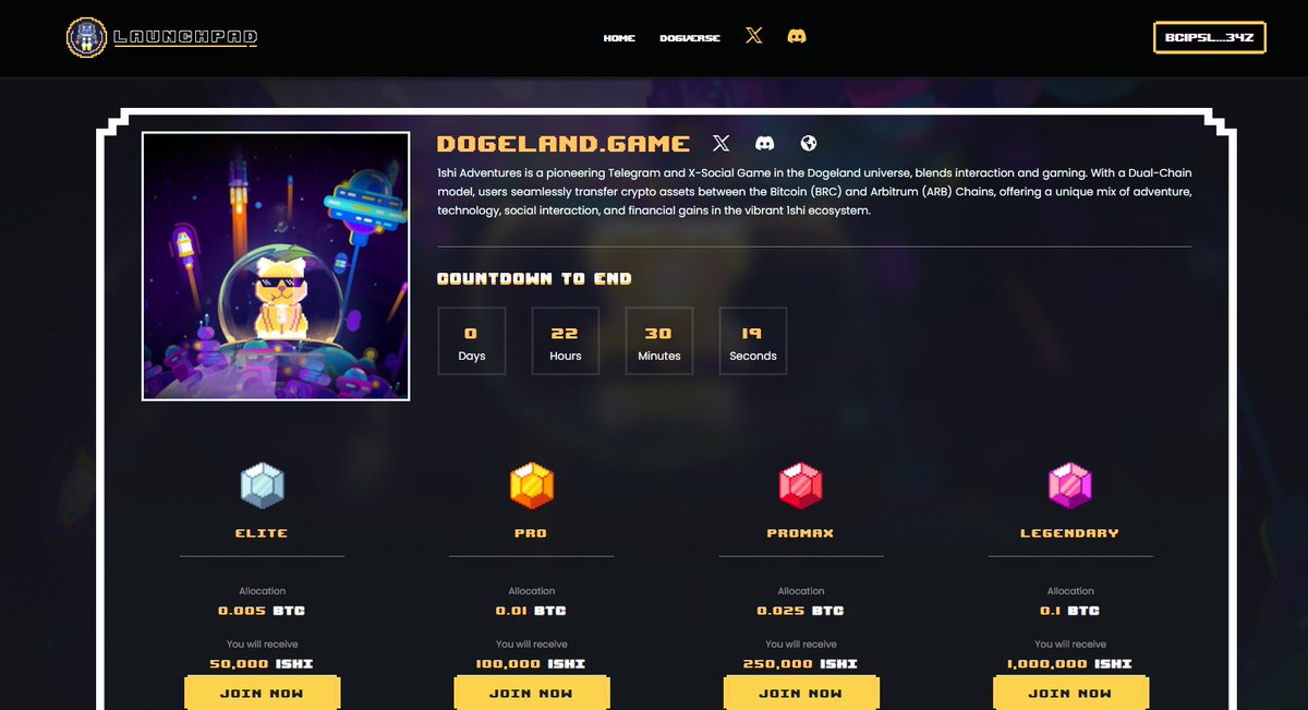 DogXgame's tweet image. 🌐 DogXGame IDO is now LIVE 💰

📆 22 hours till the IDO ends.

🎮 Key Features:
DogX Warriors Farming
DogeVerse War
Multiverse Marauders in DogeLandReady Gaming Product
Dual-chain (BRC-20 &amp;amp; Arbitrum)

💼 IDO Details:
HARDCAP: 2.1 BTC
MIN BUY: 0.005 BTC
MAX BUY: 0.1 BTC
PRICE: 1…