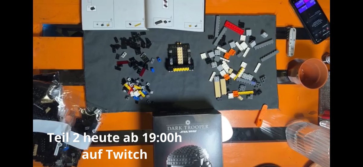 Dentschman's tweet photo. Heute ab 19:00h auf @TwitchDE : Zusammenbau des Dark Trooper Helmes aus @starwars @LEGO_Group https://t.co/lIkr5ma4HN
