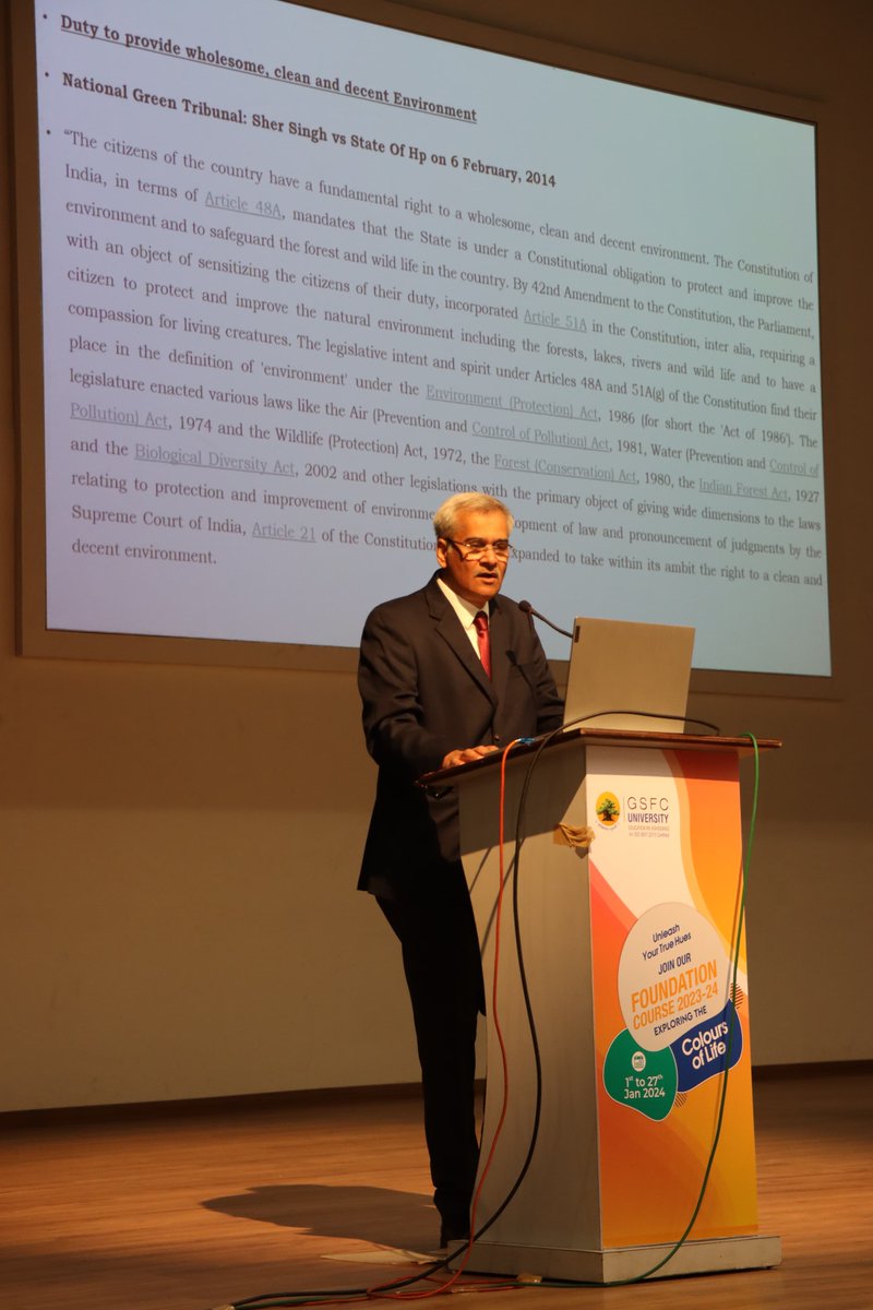 GSFCUniversity's tweet image. A heartfelt appreciation to Mr. Jaydeep Verma for an insightful session on the fascinating journey of the Indian Constitution!  
His expertise has enriched our understanding, and we look forward to more enlightening discussions in the future.
#FoundationCourse23-24 Broadcast