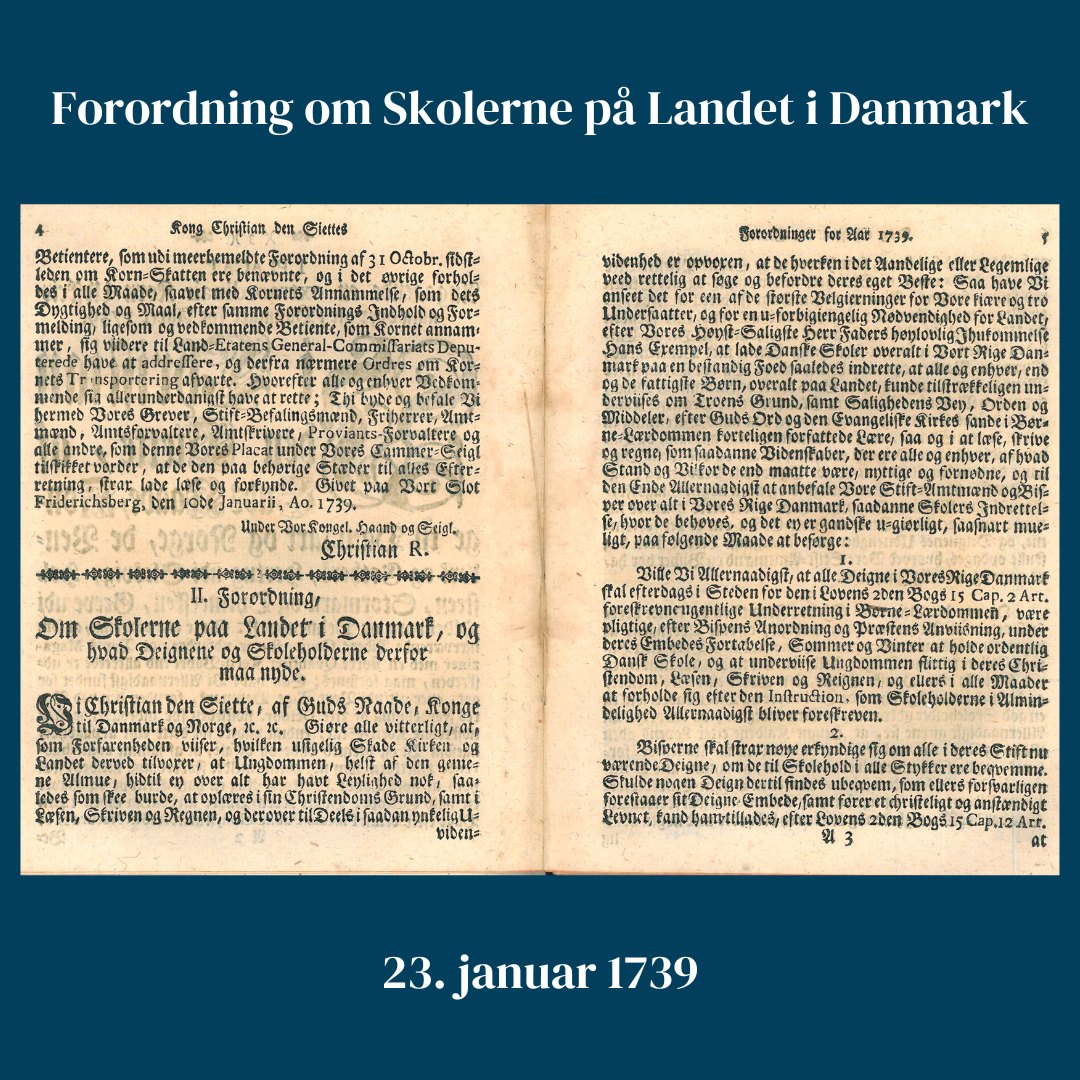 1739-skoleloven har 285 års fødselsdag i dag. Læs mere her om dem første danske folkeskolelov med skolepligt for den brede befolkning.