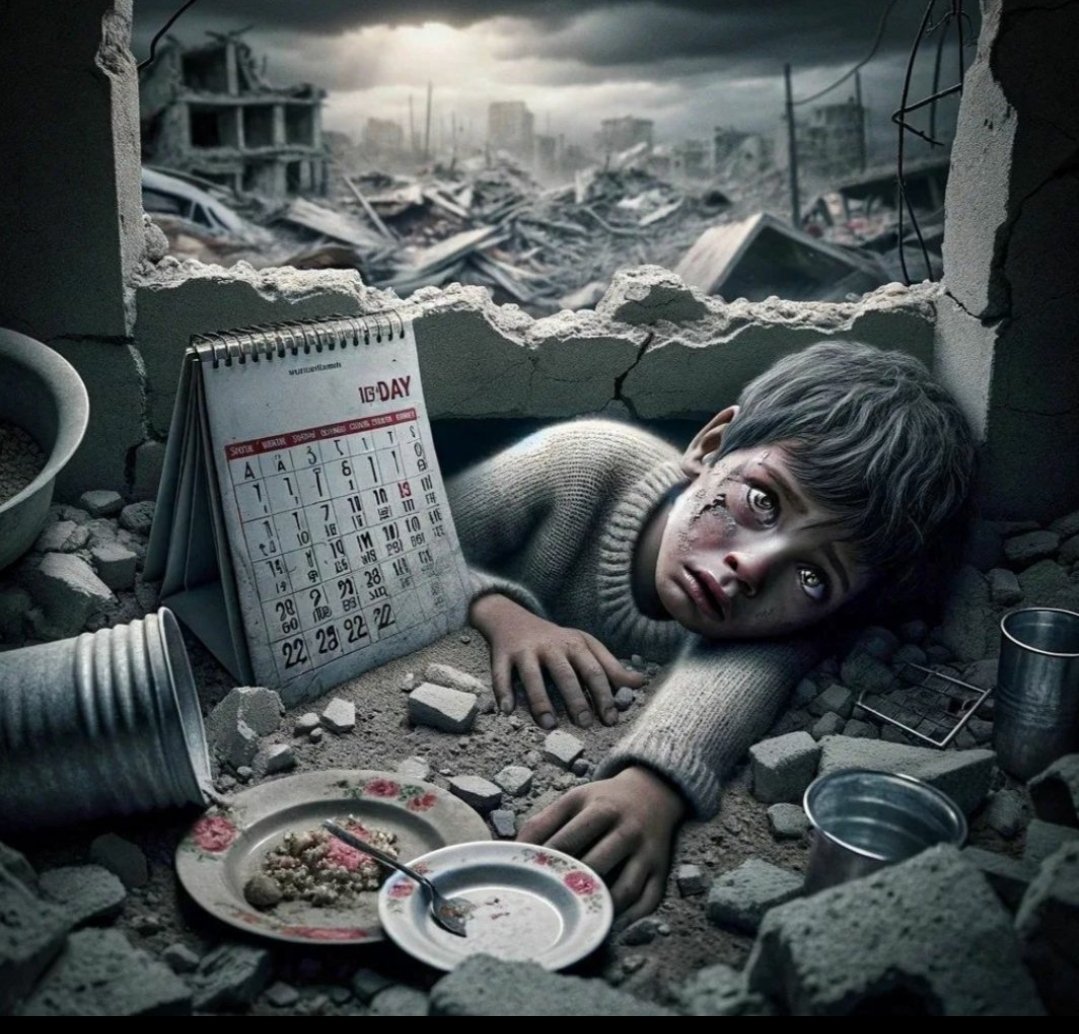 hamitkember's tweet photo. İşgalcilerden ve bombalardan kurtulan çocuklar açlıktan ölüyorlar 

#GazaStarvin https://t.co/OBf5UyCwWy