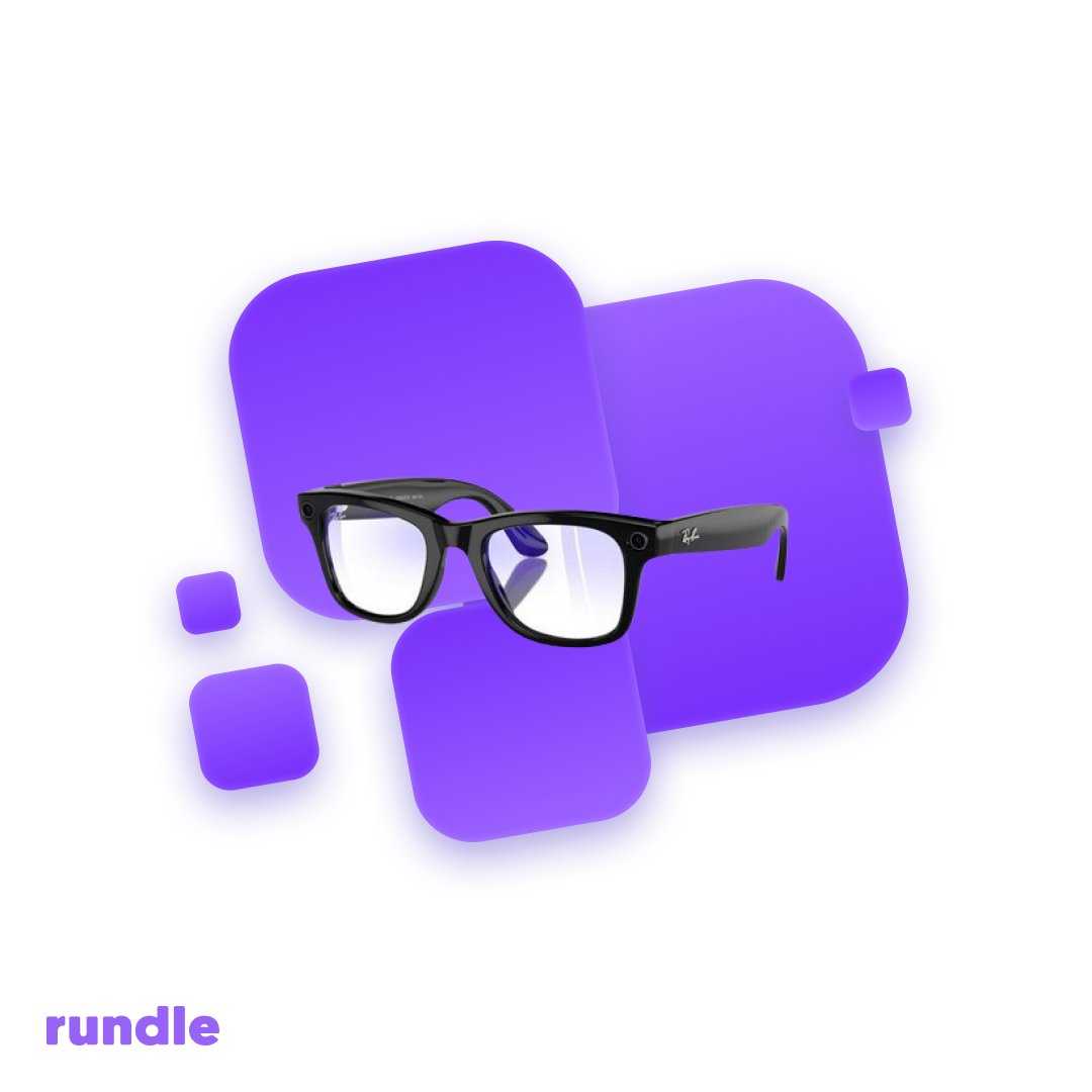 Rent from Rundle to try Ray-Ban Meta Smart Glasses 😎 When your rental ends, you can complete your rental, extend, or purchase at second-hand prices. Explore at: userundle.com/ray-ban-meta-w… 
#smartglasses #meta #trybeforebuy #unitedkingdom