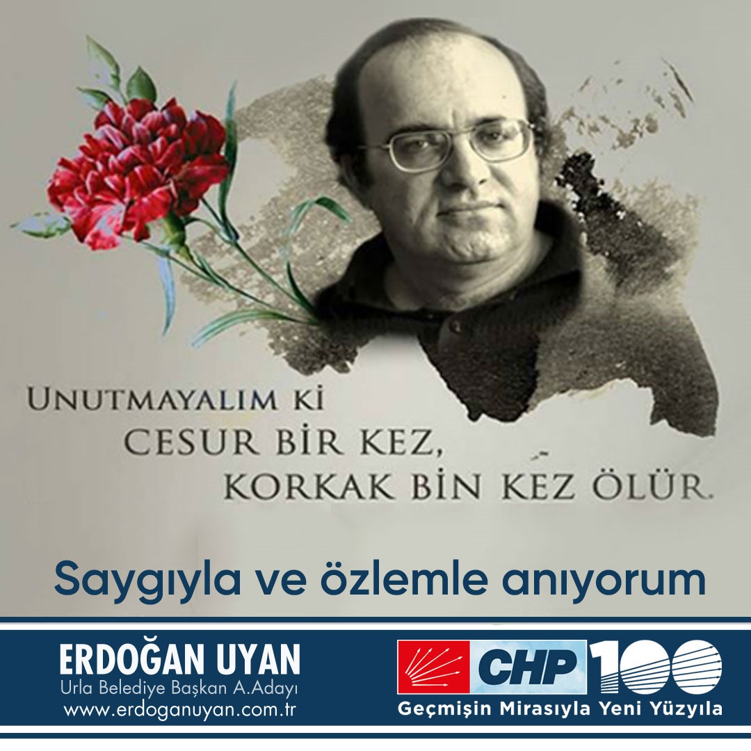Türk Basınının cesur kalemi, Atatürkçü, aydınlanmacı yazar Uğur Mumcu’yu katledilişinin 30. Yılında saygıyla anıyorum.

#UğurMumcu