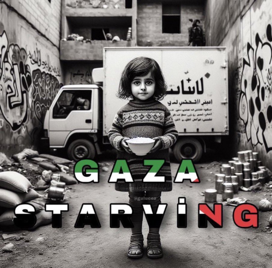 Bu mazlumların ahı bir gün dünyayı yakar. Yanasın kahrolasın İtrail #GazaStarving