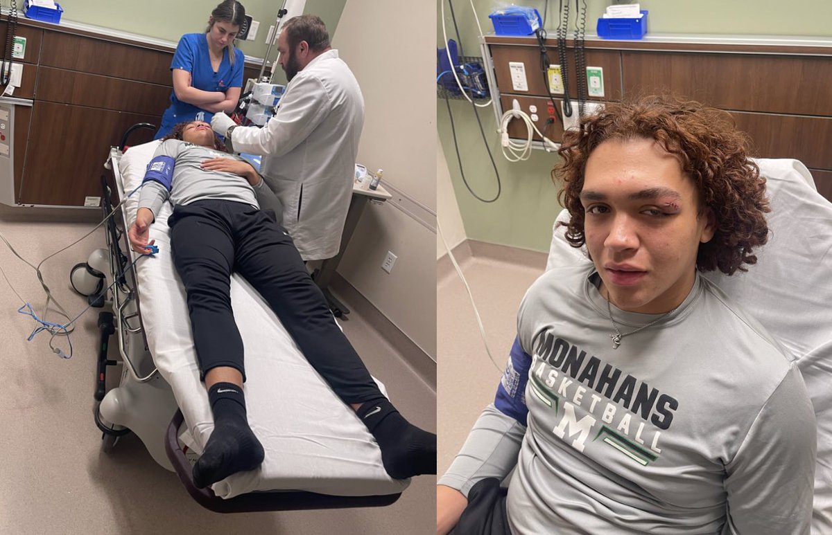 IrvinCoachLo's tweet photo. When your player says “Coach I’m at the ER”, you get outta bed &amp; you go be with your player. 5 stitches later, he’s ready to go. Coaches know there’s tons of late nites for coaches. Wouldn’t  have it any other way! IYKYK.
Love our guys. @traetrae1x @LOBOES @KyleVanek14 @Cheno_04 https://t.co/cRKhZbs9dg