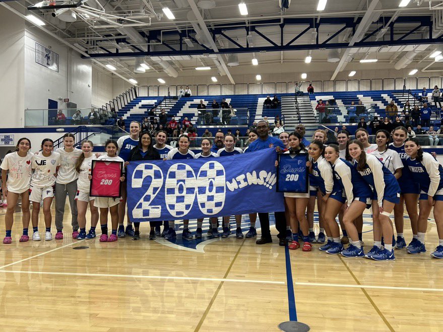AtwaterBBall's tweet photo. Celebrating Coaches Davis &amp; Abbasi on earning their 200th win earlier this season before the game tonight. 🎀🐦🏀🔵⚪️🔴 #200AndCounting #CoachDavis #CoachAbbasi #TheLadyFalconsBasketball https://t.co/IY5TykjrA4