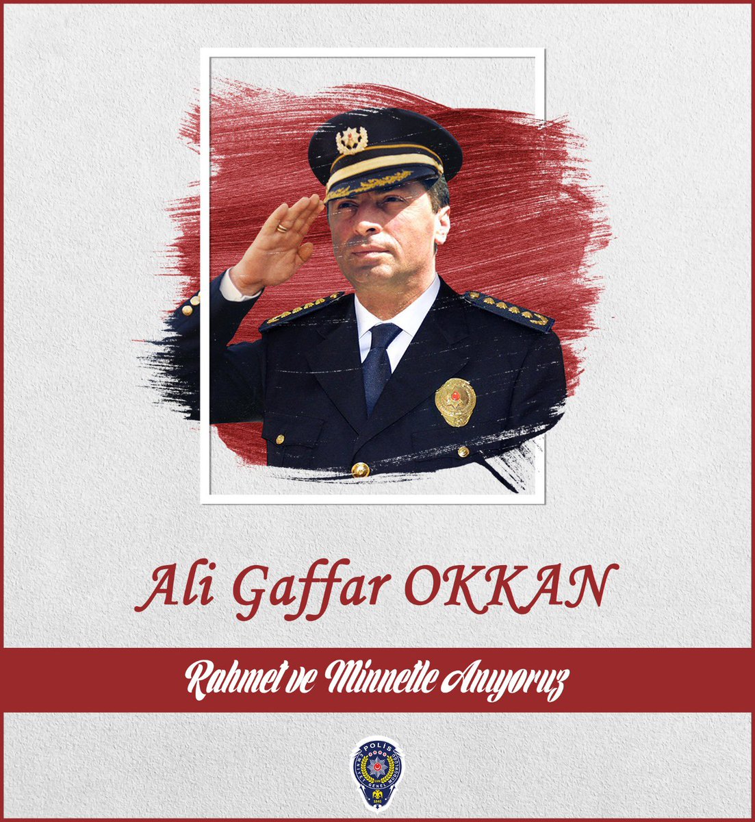 Uğradıkları hain saldırı sonucu şehit olan Diyarbakır Emniyet Müdürümüz Ali Gaffar Okkan ve kahraman polislerimizi şehadetlerinin 23. yılında rahmetle anıyoruz.

🇹🇷🇹🇷🇹🇷

Mekanları Cennet, Ruhları Şad Olsun.

#AliGaffarOkkan