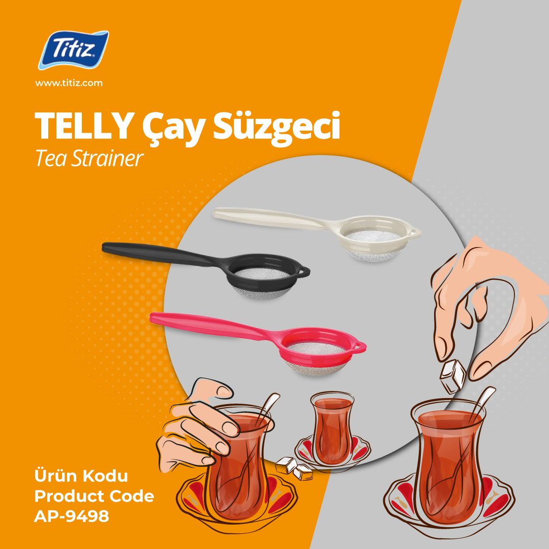 Telly Çay Süzgeci
Tea Strainer
Ürün Kodu
Product Code AP-9498

.
#titizplastik #mutfakurunleri #telly #çaysüzgeç #teastrainer