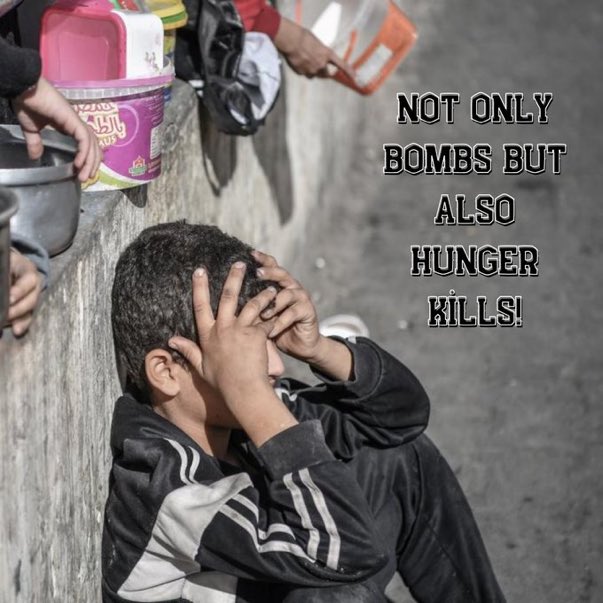 Biz susanlardan olmayacağız zulme karşı sessiz kalanlardan olmayacağız 

#GazaStarving