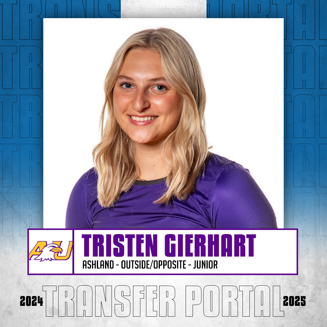 𝗜𝗻 𝗧𝗵𝗲 𝗣𝗼𝗿𝘁𝗮𝗹

✏️: Tristen Gierhart
🏐: Outside/Opposite/DS
🎓: Junior
📍: Ashland

#CollegeVBTransfers | #NCAAWVB