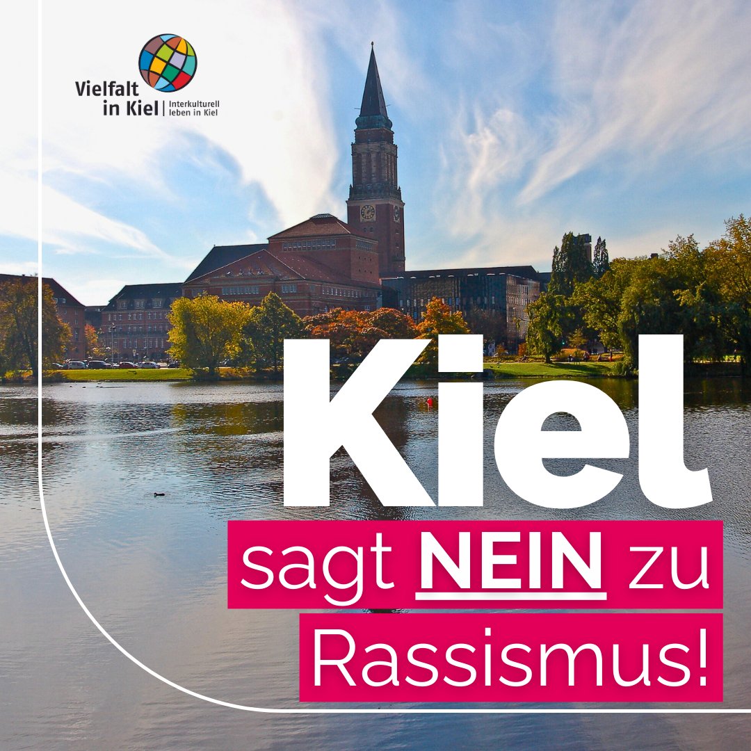 #Kiel ist eine Stadt für alle.
Wir lehnen jede Form von Rassismus und Diskriminierung ab. Unsere Stadt ist ein Ort gelebter Vielfalt, des gegenseitigen Respekts und der Toleranz.
❗ Kiel sagt NEIN zu Rassismus.