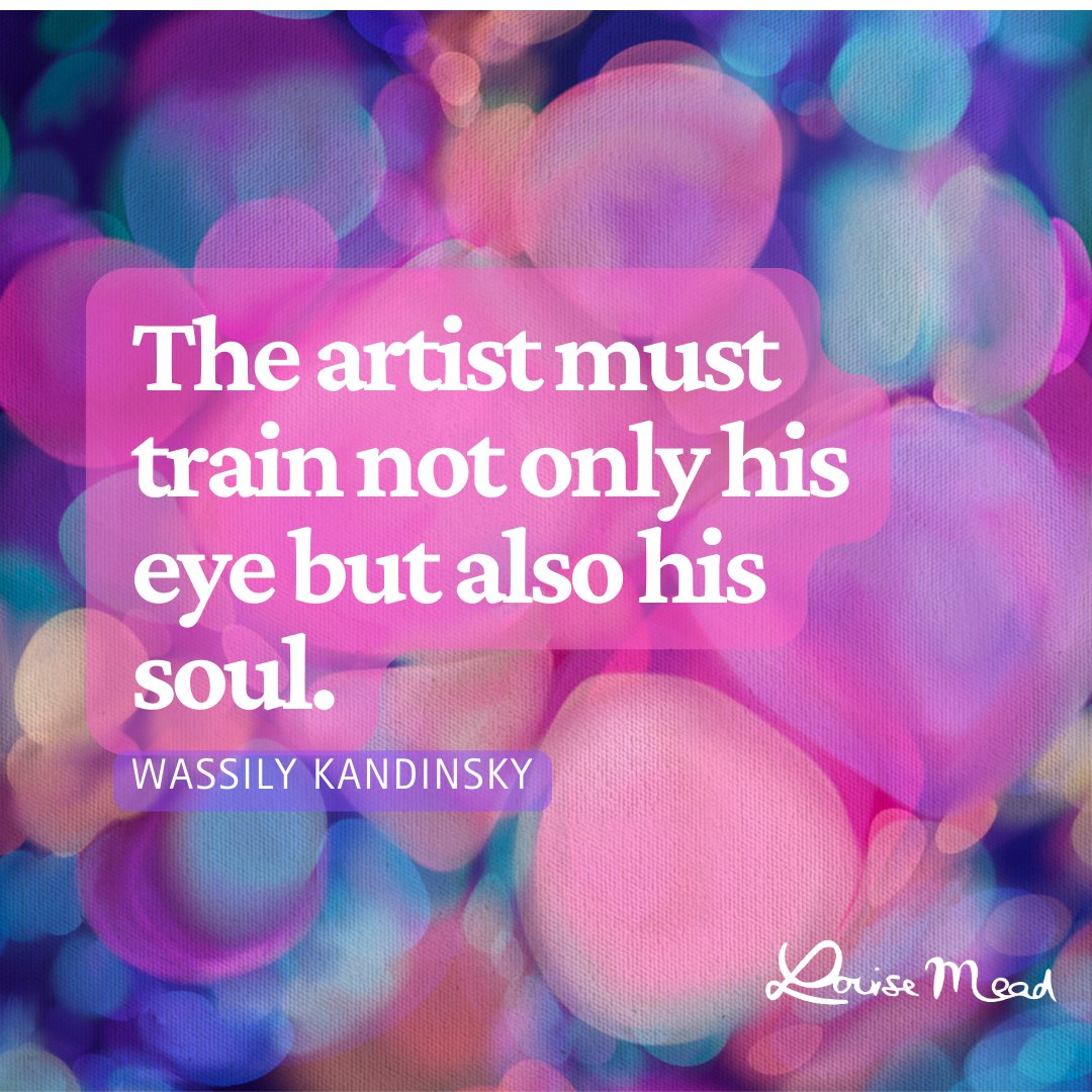 LouiseMeadArt's tweet photo. The artist must train not only his eye but also his soul.
WASSILY KANDINSKY
Art by Louise Mead
#quoteoftheday #artyquotes #artistquotes #inspiration #art #abstracter #abstract #louisemead #artlover #creativity https://t.co/BebAN2HWmT