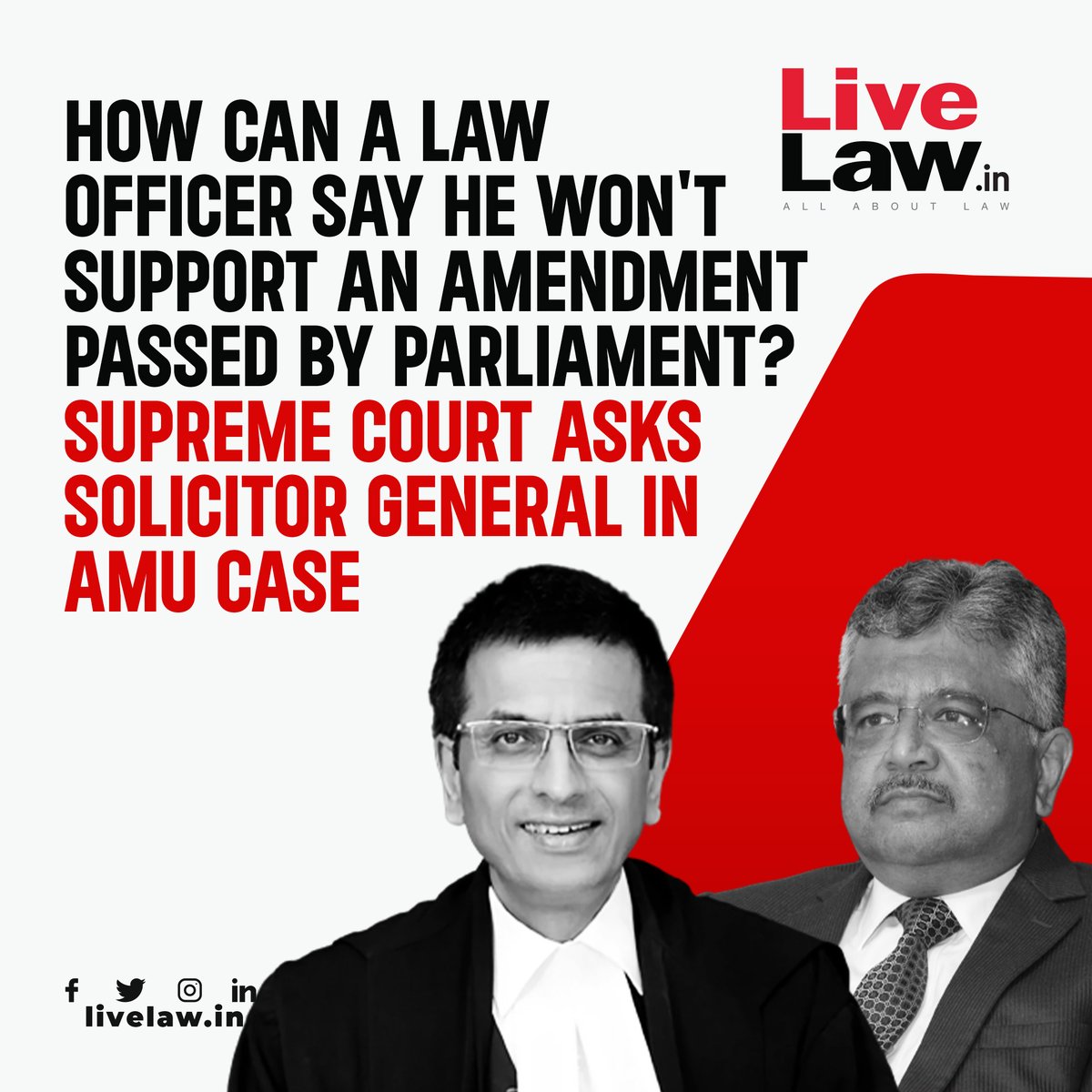 The fifth day of the hearing in the Aligarh Muslim University(AMU) case witnessed certain dramatic moments when the Solicitor General of India submitted that he was not supporting the amendment passed by the Parliament in 1981 to confer minority status to the AMU.
Read more: