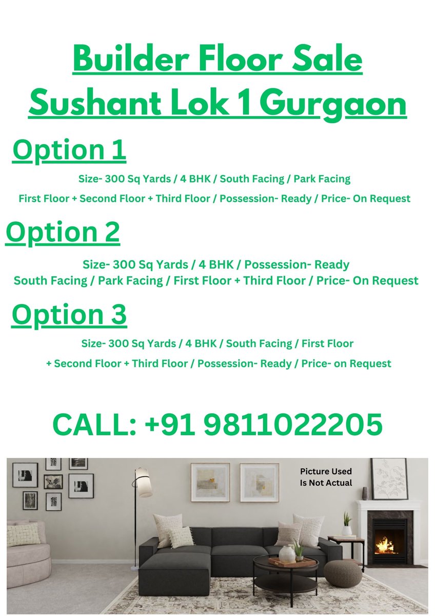 SettlersIndia's tweet image. Contact Us
+91 9811022205/ +91 9990065550
Email: settlersindia@gmail.com  
Website: settlersindia.com 

settlersindia.com/properties/4-b…

settlersindia.com/properties/4-b…

settlersindia.com/properties/4-b…

#builderfloor #floorsale #gurgaon #4bhk #sushantlok1