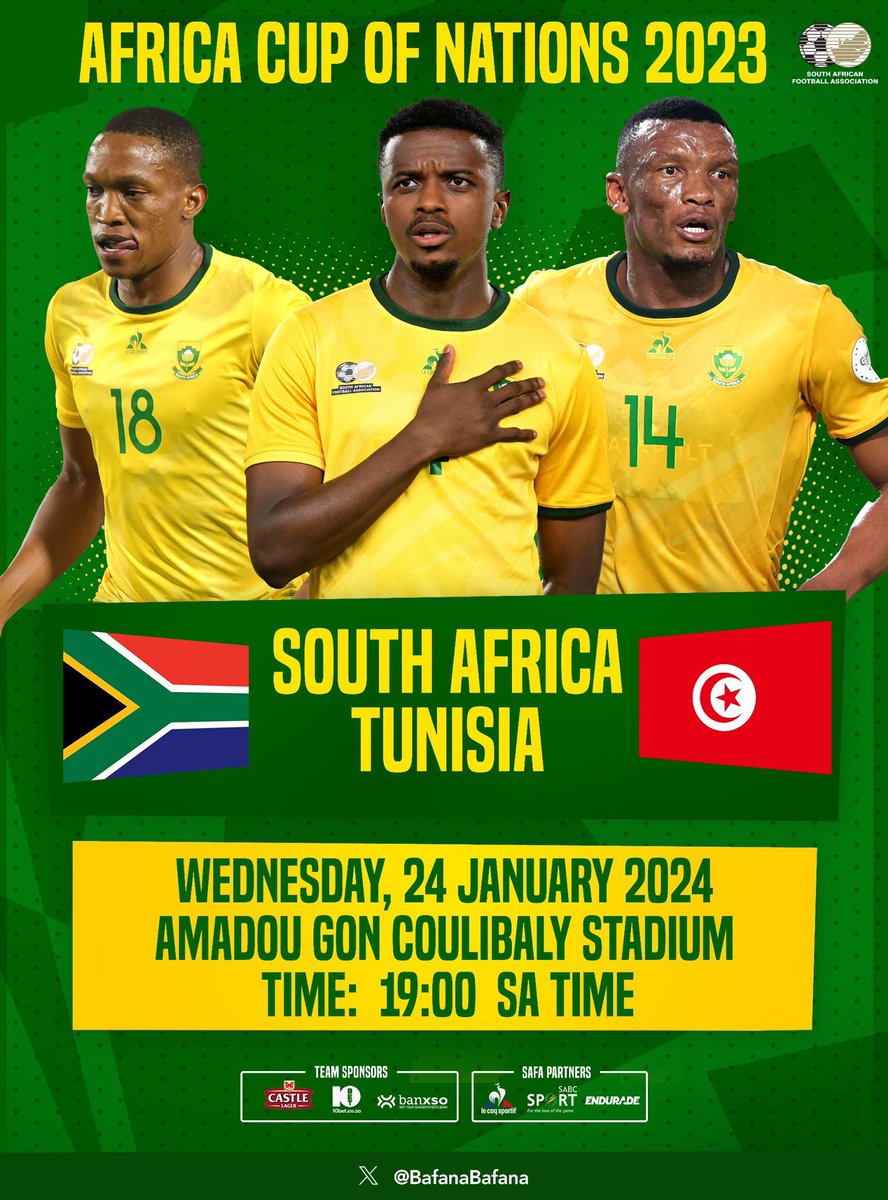 Nkosi Sikelela iAfrika
#BafanaBafana
#BafanaKaofela 
#AFCON2024