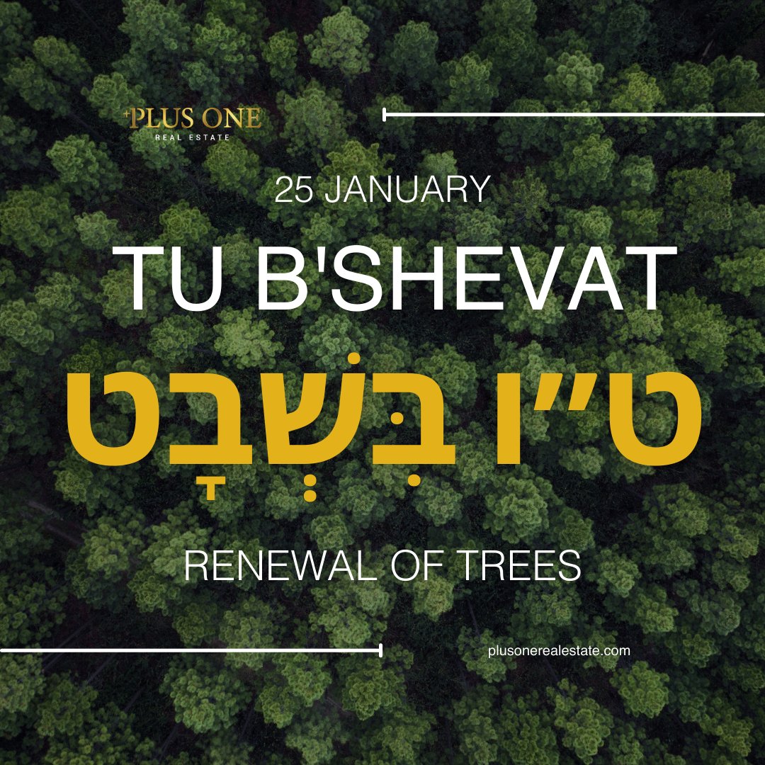 joshreef's tweet image. Happy Tu B&apos;Shevat! 🌳🌸 Celebrating the beauty of nature and the renewal of trees. May this festival inspire growth, sustainability, and a connection to the earth. 🍃🌿 

Plusonerealestate.com

#TuBShevat #NatureCelebration #NewBeginnings
