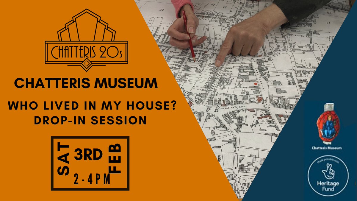 Just 10 days to go until our next ‘Who Lived in my House?’ drop-in session!

🏡Pop along on Saturday 3 February, 2pm-4pm to search for your house in the 1921 census and mark it on our map!

#ChatterisMuseum #Chatteris20s #HeritageFund #CommunityProjects #WhoLivedinMyHouse #WLIMH