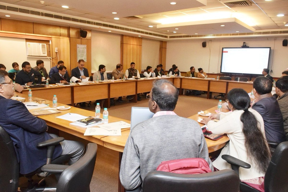 Shri Manoj Ahuja, Secretary, DA&FW, MoA&FW, GoI, chaired a 'Review Meeting on Expenditures of Various Schemes by MoA&FW' at NASC Complex, PUSA, Delhi, on 24th January 2024.

#agrigoi #RKVY #PDMC #NFSM #BambooMission #biofertilizer #KrishSakhis