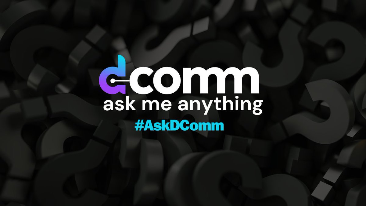 DComm_Official's tweet image. 🌐 Join Our DComm AMA Session! 🚀

Got questions about DComm, blockchain, or asset tokenization? We've got answers! Drop your queries below in the comments, and our team will cover them in our upcoming AMA.

📅 Last Date: 26th January 

Use #AskDComm to get your questions