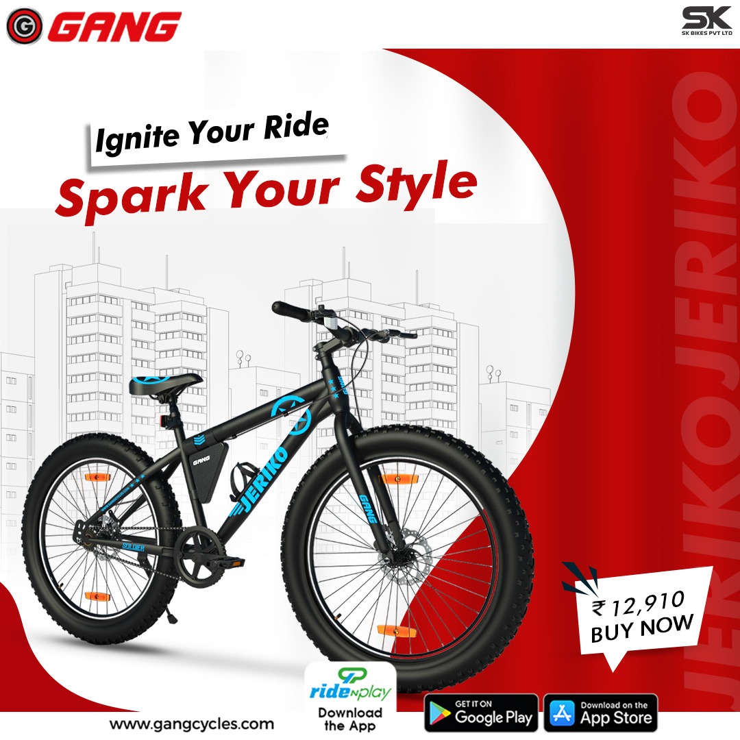 CyclesGang's tweet image. Jeriko Cycles: Where every ride is an epic adventure.
.
Buy Now From RideNPlay :- shorturl.at/fIOT4
.
Young India Ka Young Cycle #gangbike 
.
#gangjerikobike #bestfeatures #app #exciting #bestapp #cycleapp #fitnesspartner #happiness #gangcycle
gangcycles.com