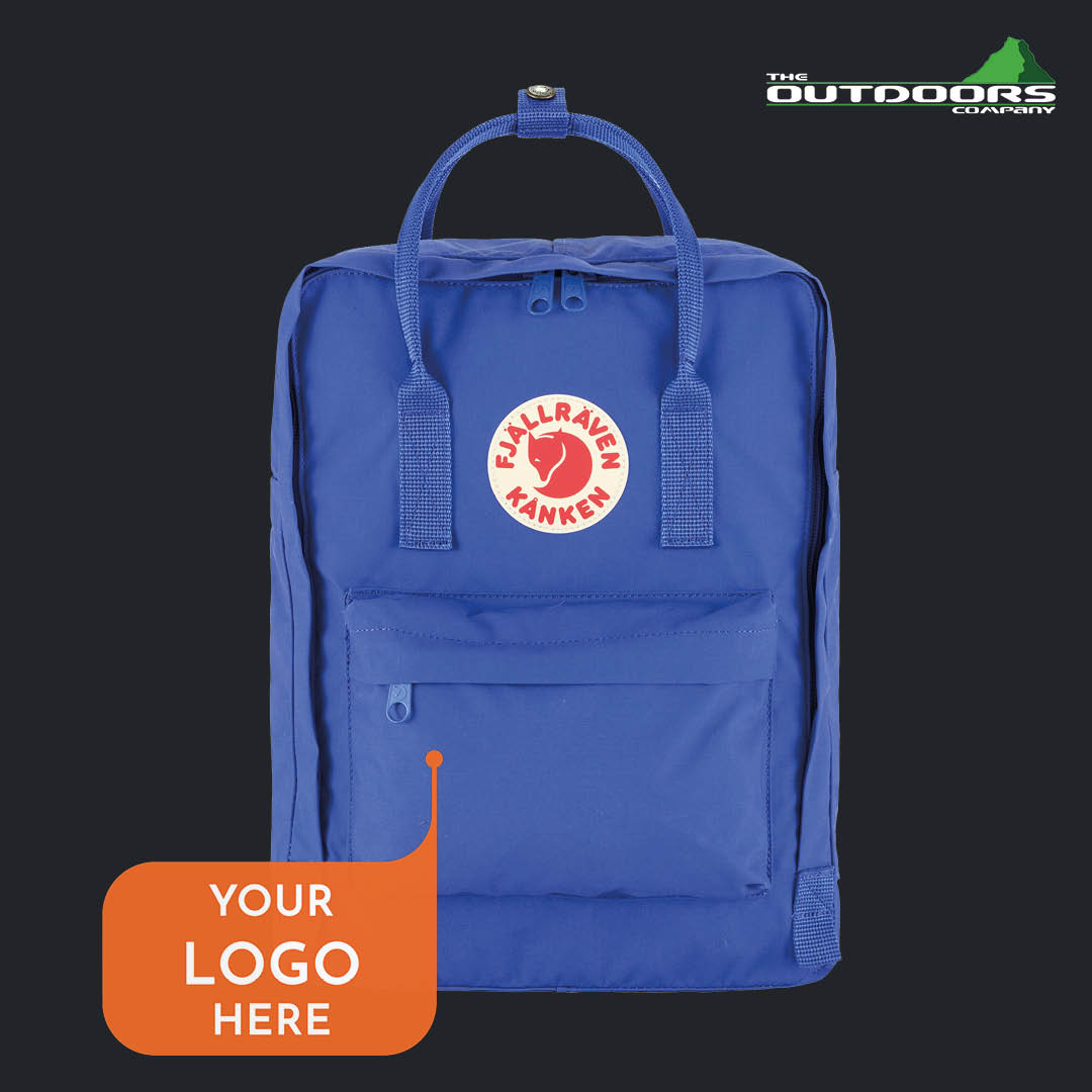 The Fjällräven Kanken is a classic, commuter backpack that would look great co-branded!
All branding is done by our in-house team and we offer support at every step of the process.

Take a look at our range of premium products by clicking the link below 👇
theoutdoorscompany.co.uk