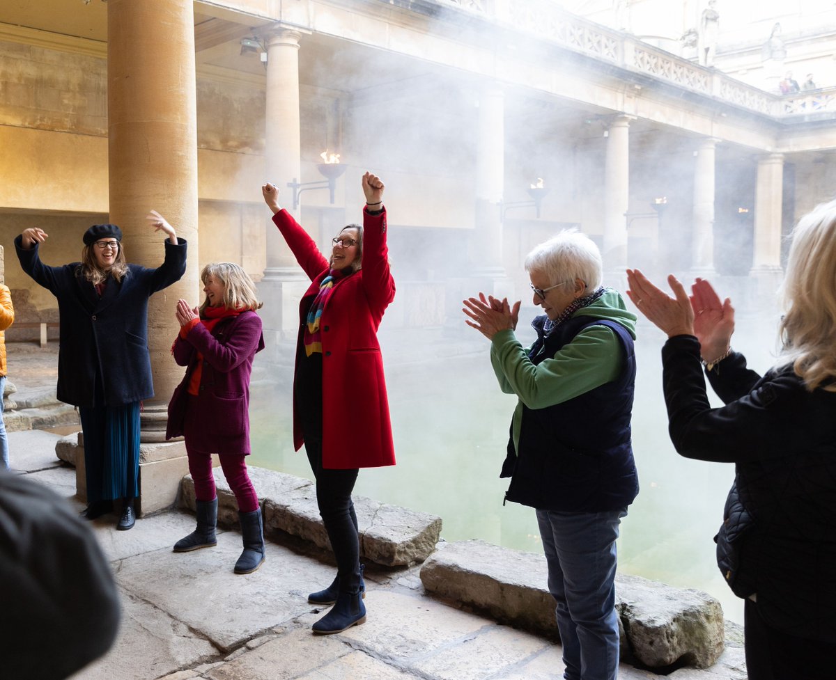 Excited for laughter yoga at the Roman Baths as part of @BalanceBath Wellbeing Festival this week. Join us at 8.30am on 25 Jan for a fun and interactive session of smiling, moving, laughing, and letting go in a breathtaking setting. For tickets see ow.ly/4nry50QtWsc