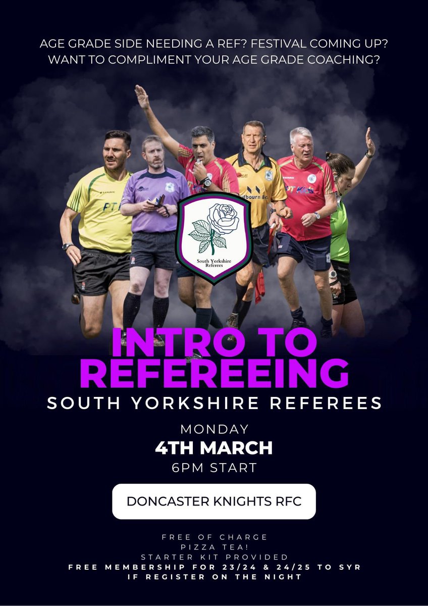 DanielWoodsPro's tweet photo. Get involved @SYorksRefs!! https://t.co/7D0EeimqRQ