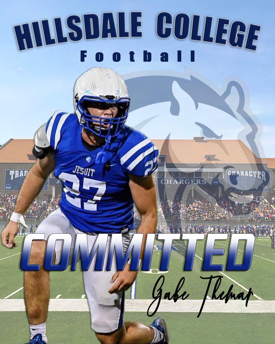 GabeThemar's tweet photo. Honored and Excited to announce that I am 100% COMMITTED to Hillsdale College!!! #AMDG https://t.co/Vr7OCG6jAt