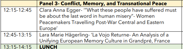 Louise Earnshaw (@l_earnshaw) on Twitter photo Super excited to hear about what <a href="/larahaegerling/">Lara Hägerling</a> has discovered in her project on memory culture in Grandpre, France, with collaboration partner Alan Ward. Interested? Register for the Zoom link: forms.office.com/Pages/Response… Super excited to hear about what <a href="/larahaegerling/">Lara Hägerling</a> has discovered in her project on memory culture in Grandpre, France, with collaboration partner Alan Ward. Interested? Register for the Zoom link: forms.office.com/Pages/Response…