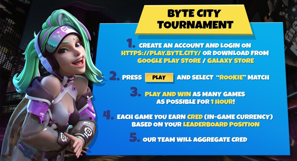 ⏰2 Hours until the $1000 Byte City Tournament with @WaypointGaming_ & @jackpotxyz 🗓️ Jan 24th, 2PM UTC 📍 play.byte.city Deets on how to participate below 🎮 Join Waypoint Gaming Discord for a Livestream of the event discord.com/channels/76393…