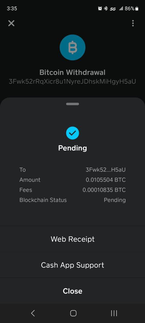 WsgMidnight's tweet photo. @paxful bitcoins was sent from my cash app to my paxful wallet yet it hasn’t reflected in my paxful account 
Blockchain status shows confirmed what’s happening…@paxful we need a fast solution because we need the funds https://t.co/nTSlvwQoP3