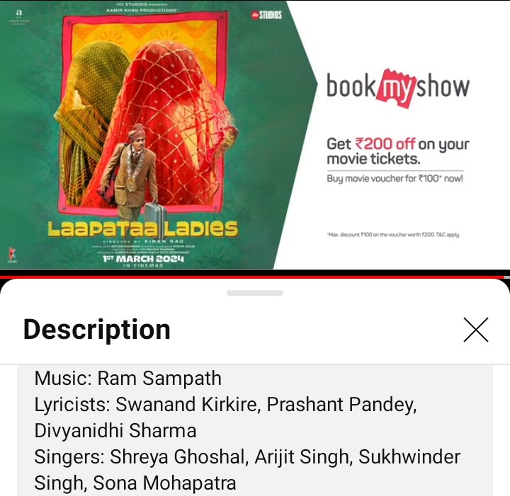New Song Alert ❤️‍🔥 After a long time @shreyaghoshal X Ram Sampath 🫶🔥 can't wait 💃 #LaapataaLadies
