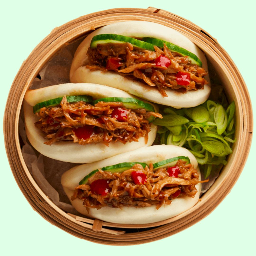 To Bao or not to Bao - that is the question (the answer is always Bao)🥟 Heura Bao with hoisin sauce 🤤

For more information send us a DM, contact info@carubrands.com or visit our website: carubrands.com 💭

#Heura #VegetarianFood #VeganFood